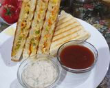 A picture of step 4 of Mexican Sandwich.