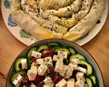 Foto del paso 19 de la receta: Cena griega: Gyros de pollo con Pan Pita y Tzatziki, Spanakopita y Ensalada Horiatiki