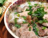 Hình bước làm 3 của món Bún sườn sụn nấm rơm