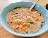 Hình bước làm 7 của món Cháo tôm mực khô