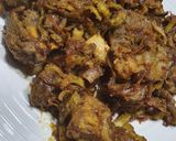A picture of step 7 of Mutton karely.