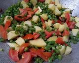 बीन्स आलू की सब्जी (Beans allu ki sabji recipe in hindi) रेसिपी चरण 3 फोटो