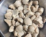 A picture of step 1 of Kurkure Soya / Crispy Soya.