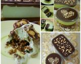 Foto langkah ke 6 dari resep BROWKAT lumer (brownies + avocado mousse + chocolate ganache) no mixer #BrowniesAlpukat.