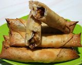 Foto langkah ke 4 dari resep Pisang Coklat Keju Bungkus Crispy.