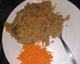 A picture of step 2 of Meatless pilau.