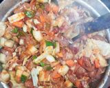 A picture of step 6 of Spaghetti with soya vege stew🍲.