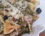 Foto del paso 5 de la receta: Pasta pesto, con trocitos de botifarra negra y chorizo al emmental