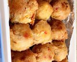 A picture of step 9 of Yam balls.