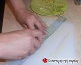 Ζυμαρικά λιγκουίνι με τραγανές “ταλιατέλες” πράσου φωτογραφία βήματος 28