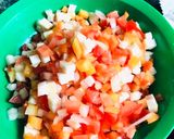 Lecsós csirkecomb fóliában recept fázis 1 fotója