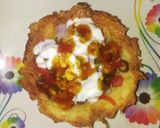 A picture of step 5 of Basket chaat.