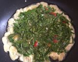 Foto langkah ke 3 dari resep Dadar Daun Melinjo.