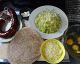 Foto del paso 1 de la receta Revuelto de morcilla de Ronda en tortilla de harina integral