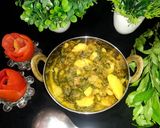 आलू पालक की सब्जी (Aloo palak ki sabzi recipe in Hindi) रेसिपी चरण 8 फोटो