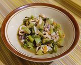 Foto langkah ke 5 dari resep Tumis Cumi Cabe Ijo.