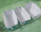 Foto langkah ke 7 dari resep Kue Bolu Lapis Kukus Pandan.