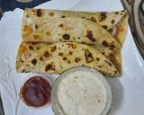 A picture of step 7 of Yummy smoky chicken boti roll without barbequing.