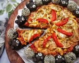 Foto langkah ke 6 dari resep Black&Fun Pizza.