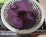 Foto langkah ke 1 dari resep Es Ubi Ungu Telur Puyuh.