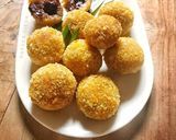 Foto langkah ke 8 dari resep Bola-Bola Pisang Coklat Lumer.