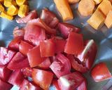 A picture of step 1 of Turmeric Carrot Tomato Soup.