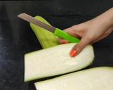 A picture of step 1 of Lauki ka Halwa.