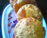 A picture of step 6 of Tomato pamkin puri and egg banana pancake.