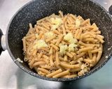 Une image de l'étape 10 de Gratin de macaronis au jambon cru, poivron jaune et emmental.