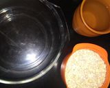 A picture of step 1 of Oats chilla.