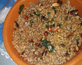 Foto del paso 7 de la receta: Bowl de trigo con soja, algas y almendras
