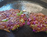 A picture of step 5 of Purple cabbage and Millet flour pancake.