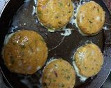 A picture of step 2 of Chicken shami kababs / shallow fry.
