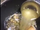 ملوخيه مضروبه في الخلاط