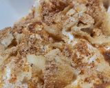 A picture of step 4 of Papri dahi phulki.