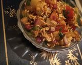 A picture of step 1 of Maggi Bhel.