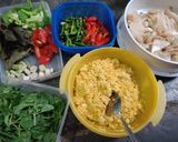 Foto langkah ke 4 dari resep Pepes Tahu Jamur.