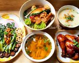 Hình bước làm 2 của món Canh gà và bào ngư tiềm