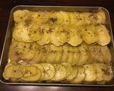 A picture of step 2 of California Farm Scalopped Truffle Potatoes Anna.