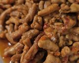 Foto langkah ke 3 dari resep Oseng usus mercon / tumis mercon.