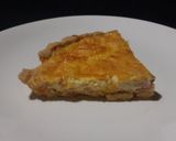 A picture of step 6 of Quiche Lorraine.