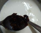 A picture of step 2 of Gulkand rose petal ice cream.