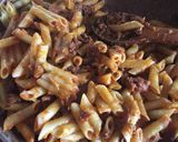 A picture of step 6 of Macaroni with Ground Beef and Chorizo.