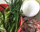 A picture of step 1 of Vietnamese Spring Rolls (Gỏi cuốn).