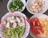 Hình bước làm 1 của món Đậu kho thập cẩm chay