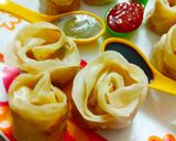 A picture of step 7 of Veg Momos.