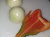 Tarta de verduras y de jamón y queso