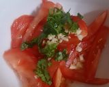 A picture of step 4 of Tomato Salad.