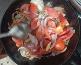 A picture of step 1 of Methi matar masala.