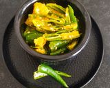 A picture of step 6 of Green Chillies Pickle.